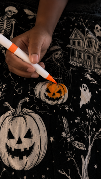 Trick Or Trace Coloring Blanket