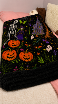 Trick Or Trace Coloring Blanket