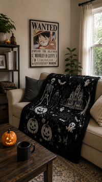 Trick Or Trace Coloring Blanket