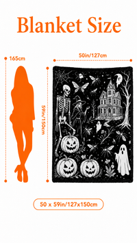 Trick Or Trace Coloring Blanket
